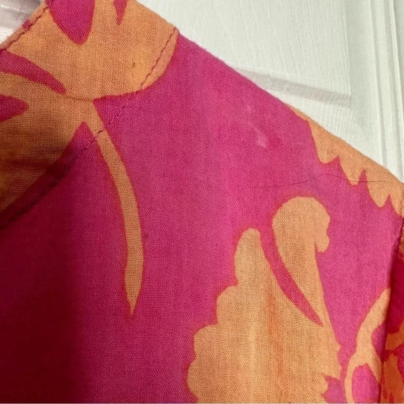 Rock Flower Paper Tunic Pink  & Orange Size Medium - Picture 5 of 16